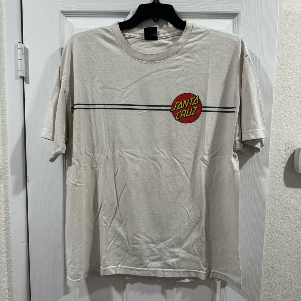 Santa Cruz white t-shirt XL